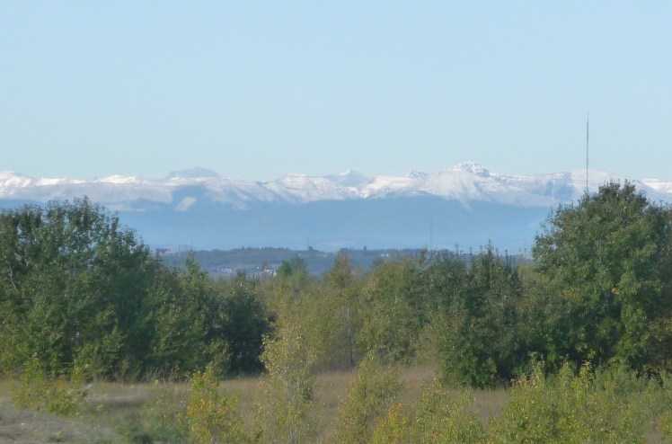 A cornucopia of weather...rain, snow, sun, thunder, lightning....a typical day in Calgary.